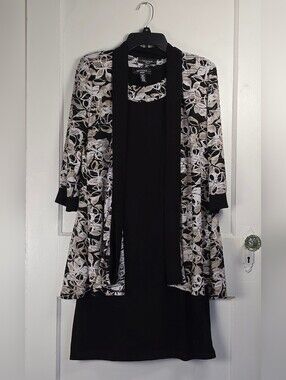R&M Richards Black Two Piece Dressy Set 4P